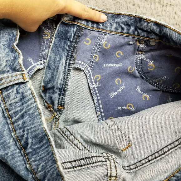 Wrangler Jeans Womens 15 Medium Wash Cotton MId Rise Shaping Bootcut - Picture 14 of 16